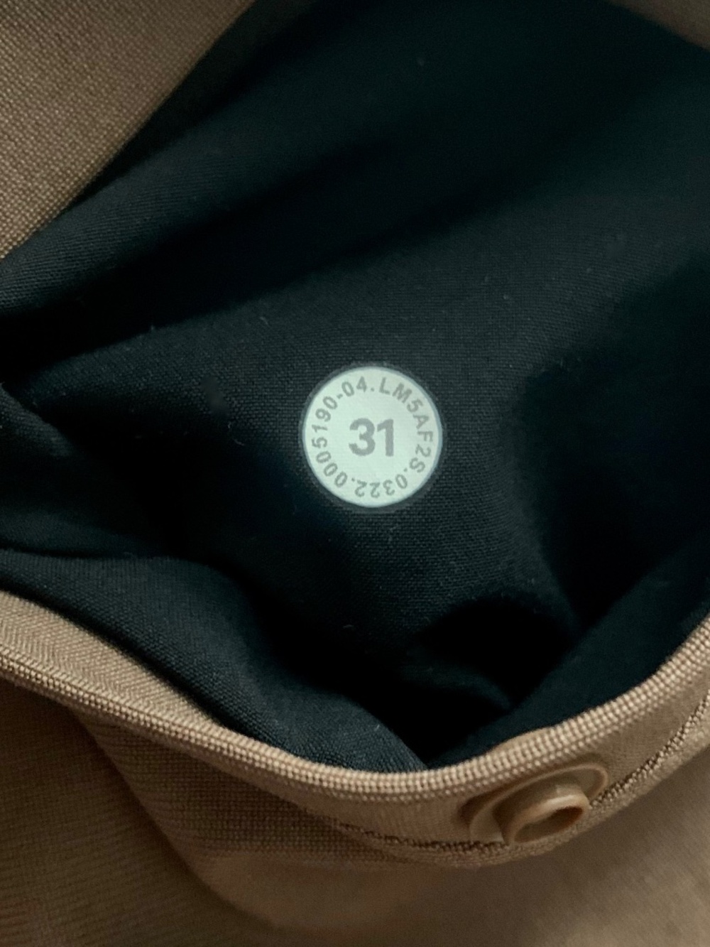 Lululemon Commission Slim-Fit ABC Pants Warpstreme™ Mocha Brown Men's 31 x 29 - Picture 7 of 7
